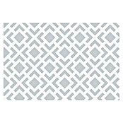 Alfombra Living geométrica (Gris, 90 x 60 cm, 70% PVC y 30% PES)