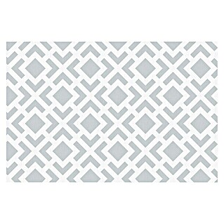 Alfombra de vinilo Living geométrica (Gris, 90 x 60 cm)