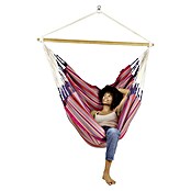 La Siesta Hamaca colgante Habana Kingsize (L x An x Al: 210 x 130 x 170 cm, Rojo/Blanco) | BAUHAUS