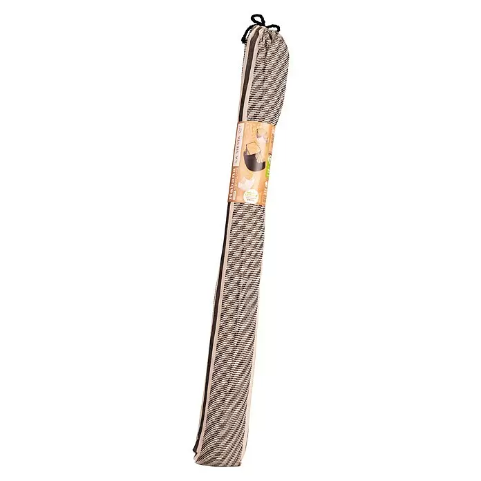 La Siesta Hängesessel Habana Kingsize - L x B x H: 210 x 130 x 170 cm, Zebra - Gerollter schwarz-weiß gestreifter Habana Hängesessel, verpackt mit Bio-Baumwoll-Etikett.