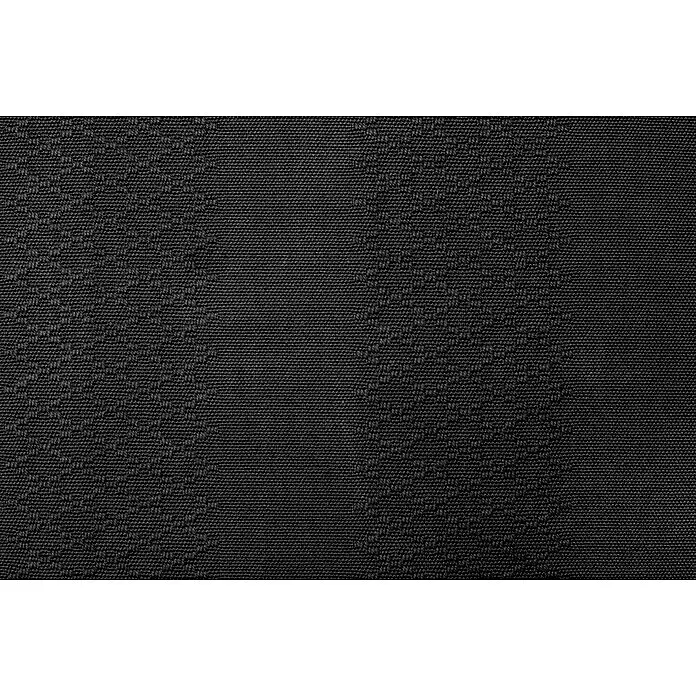 La Siesta Kissenhülle Cariño - Onyx, L x B: 50 x 50 cm, Baumwolle - Schwarzes Textil mit subtilem, gewebtem geometrischem Rautenmuster.