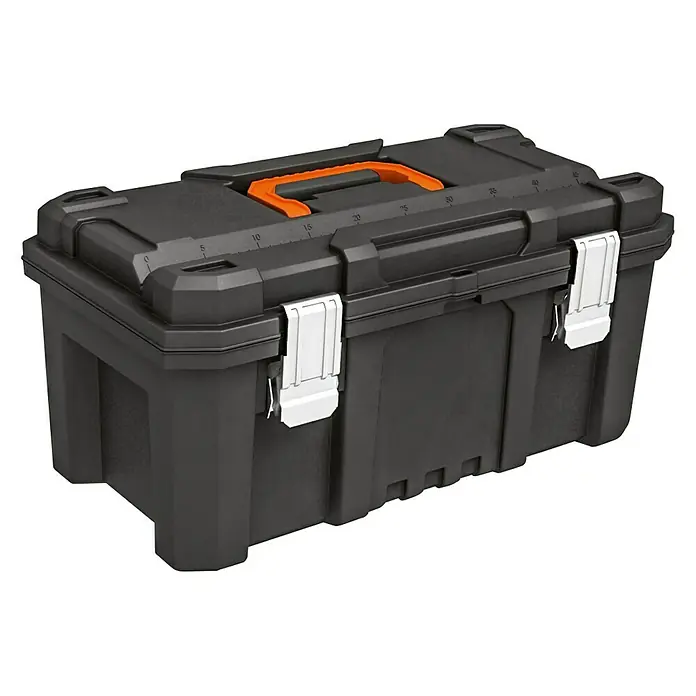 Lockweiler Werkzeugkasten Tool Box TB 321 - Größe: 21″, 29 x 54 x 25 mm - Werkzeugkasten mit Tragegriff. Der Werkzeugkasten ist aus robustem Kunststoff gefertigt und verfügt über zwei Verschlüsse.