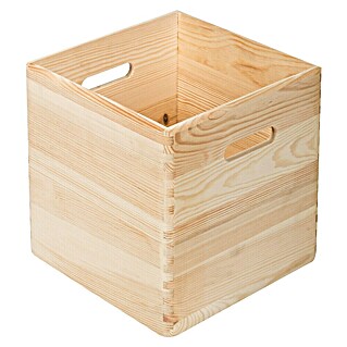 Astigarraga Dinamic Caja de madera (L x An x Al: 30 x 30 x 30 cm, Natural)