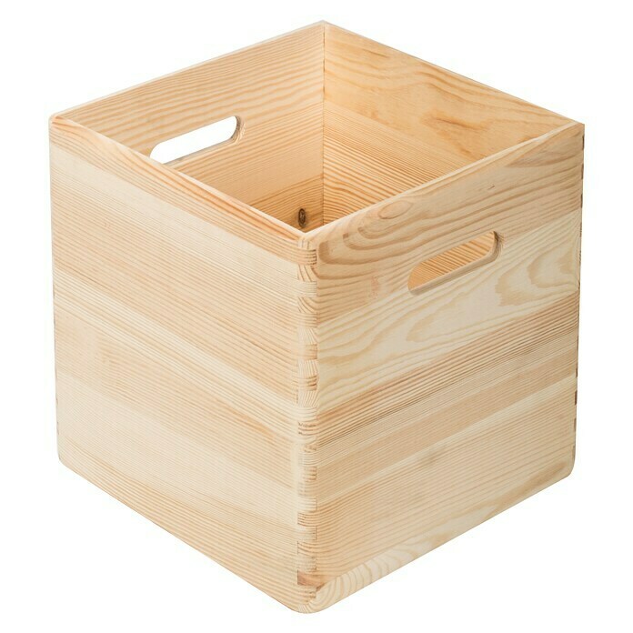 Astigarraga Dinamic Caja de madera (L x An x Al: 30 x 30 x 30 cm, Natural)