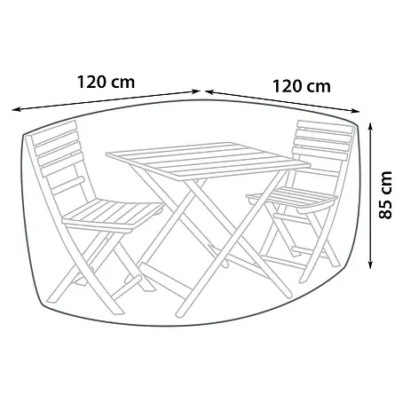 Sunfun  Balkon-Set-Schutzhülle rund