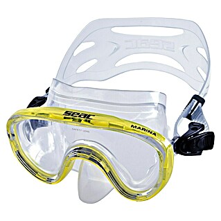 Seac Sub Gafas de buceo Marina JR (Apto para: Adultos y niños, Plástico, Amarillo)