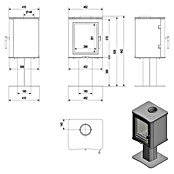 Kratki Kaminofen K5 (7 kW, Schwarz) | BAUHAUS