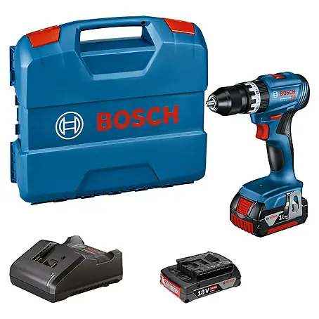 Bosch Professional AMPShare 18V Taladro atornillador percutor de batería GSB 18V-45