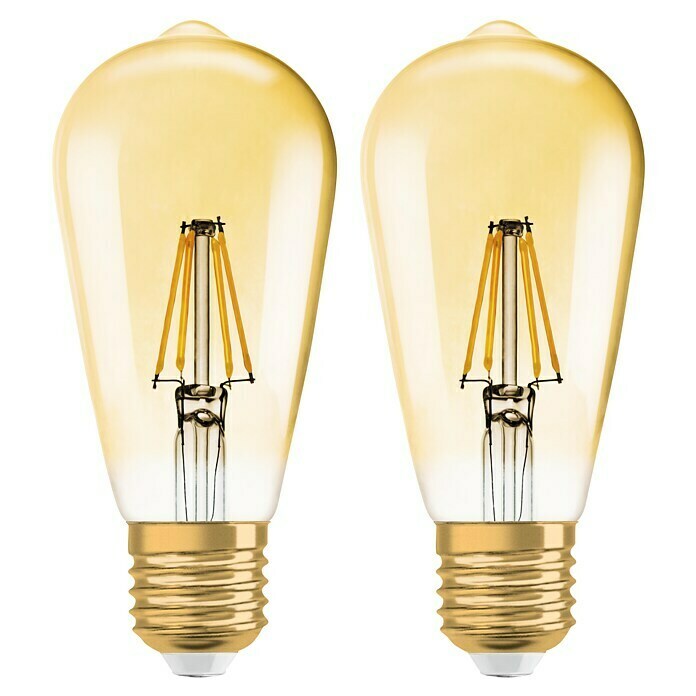 OSRAM LED-Lampe E27 2,5W 1906 ClassicA 2.400K gold