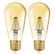 Osram LED-Lampen Set Vintage Edition 1906 Birnenform E27 2er Set (E27, Dimmbar, Warmweiß, 725 lm, 6,5 W) | BAUHAUS