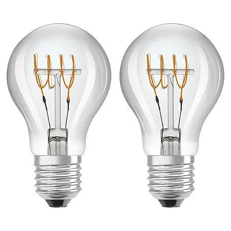 Osram  LED-Lampen Set Glühlampenform E27 klar