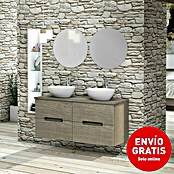 Artysan Conjunto de mueble de baño Loop Top (Ancho: 120 cm, 6 pzs., Nebraska, Mate) | BAUHAUS