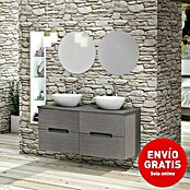 Artysan Conjunto de mueble de baño Loop Top (Ancho: 120 cm, 6 pzs., Ceniza, Mate) | BAUHAUS