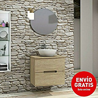 Artysan Conjunto de mueble de baño Loop Top (Ancho: 60 cm, 4 pzs., Nature, Mate)