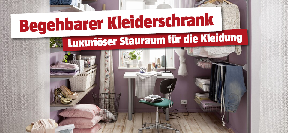 begehbarer Kleiderschrank