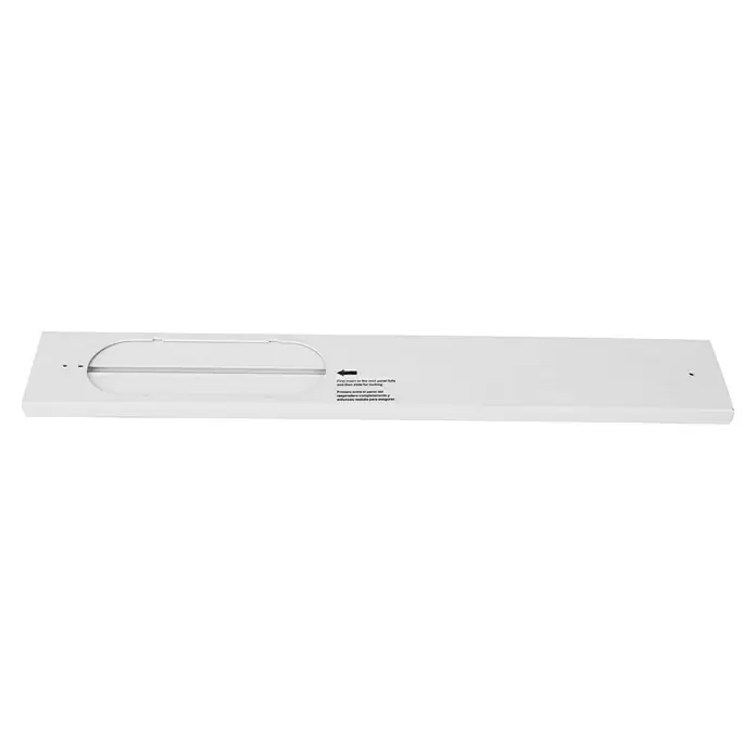 Fulmo Aire acondicionado portátil Basic 7000 - 2.050 W, Tamaño de la estancia: 15 m², Blanco - Esta es una imagen de una cubierta blanca larga y rectangular con una abertura ovalada en el centro.