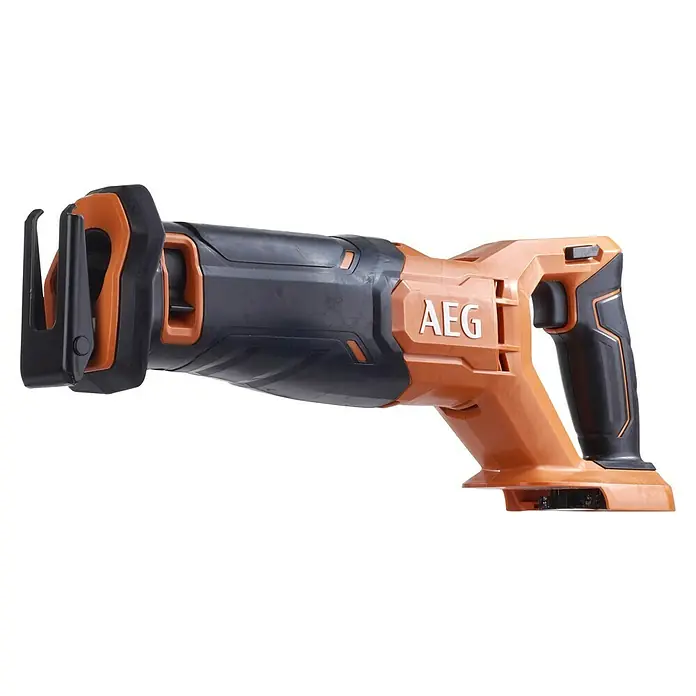 AEG Pro 18V Akku-Säbelsäge BUS18C2-0 - 18 V, Ohne Akku, 0 /min - 3.600 /min - AEG Akku-Reciprosäge in Schwarz und Orange, ideal für Baustellen und Heimwerkerprojekte.