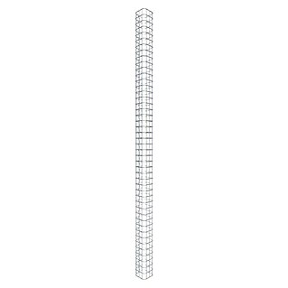 Gabiona Gabionensäule (17 x 17 x 230 cm, Stahl, Maschenbreite: 50 mm, Maschenhöhe: 50 mm)
