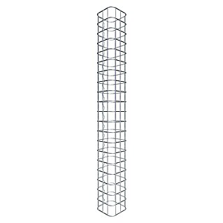 Gabiona Gabionensäule (17 x 17 x 100 cm, Stahl, Maschenbreite: 50 mm, Maschenhöhe: 50 mm)