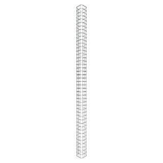 Gabiona Gabionensäule (17 x 17 x 220 cm, Stahl, Maschenbreite: 50 mm, Maschenhöhe: 50 mm)