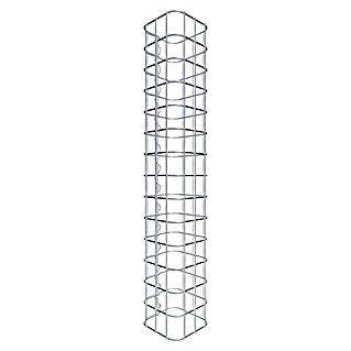 Gabiona Gabionensäule (17 x 17 x 70 cm, Stahl, Maschenbreite: 50 mm, Maschenhöhe: 50 mm)