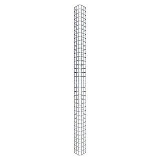 Gabiona Gabionensäule (17 x 17 x 190 cm, Stahl, Maschenbreite: 50 mm, Maschenhöhe: 50 mm)