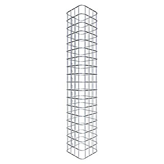 Gabiona Gabionensäule (22 x 22 x 90 cm, Stahl, Maschenbreite: 50 mm, Maschenhöhe: 50 mm)