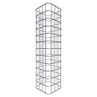 Gabiona Gabionensäule (22 x 22 x 60 cm, Stahl, Maschenbreite: 50 mm, Maschenhöhe: 50 mm)