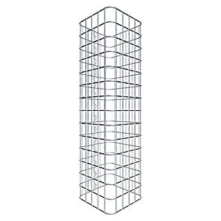 Gabiona Gabionensäule (27 x 27 x 70 cm, Stahl, Maschenbreite: 50 mm, Maschenhöhe: 50 mm)