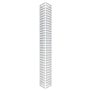 Gabiona Gabionensäule (27 x 27 x 170 cm, Stahl, Maschenbreite: 50 mm, Maschenhöhe: 50 mm)