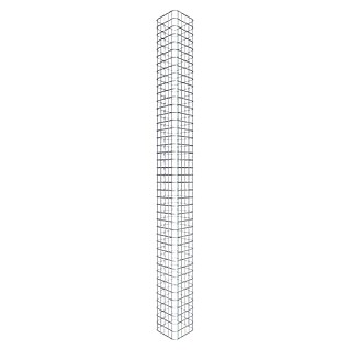 Gabiona Gabionensäule (27 x 27 x 210 cm, Stahl, Maschenbreite: 50 mm, Maschenhöhe: 50 mm)