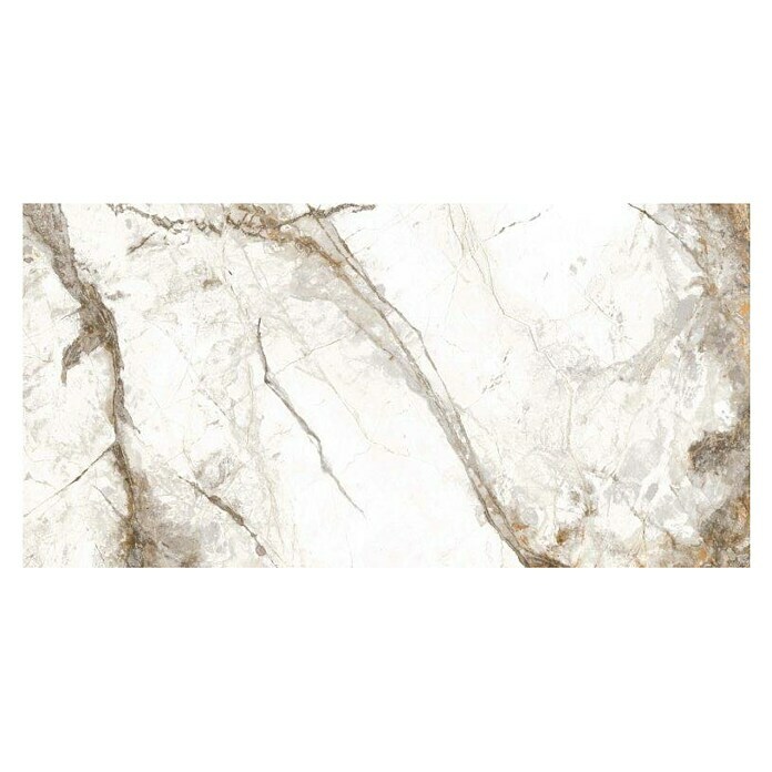 Granitogresne ploščice Marble Visage  (60 x 120 cm, Bela/Siva/Zlata, Sijaj) | 4240 - Natursteinoptik | EAFA - Bodenfliesen | EAF - Fliesen | EA - Fliesen | E - Fliesen | BAUHAUS