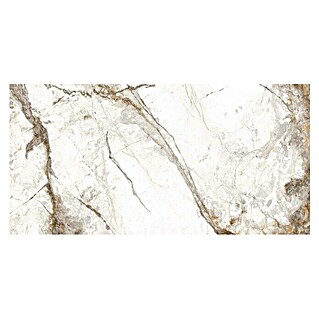 Granitogresne ploščice Marble Visage (60 x 120 cm, Bela/Siva/Zlata, Sijaj)