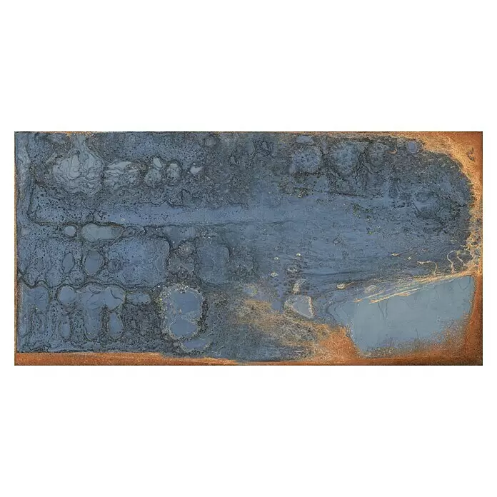 Feinsteinzeugfliese Oxyde - 60 x 120 cm, Blau, Glänzend - Draufsicht