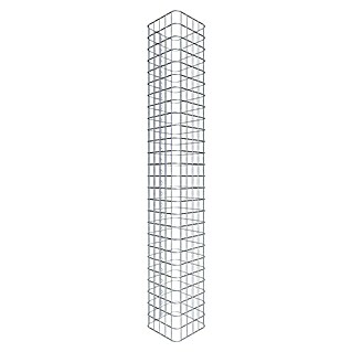 Gabiona Gabionensäule (27 x 27 x 130 cm, Stahl, Maschenbreite: 50 mm, Maschenhöhe: 50 mm)