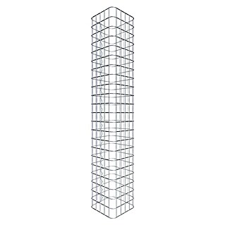 Gabiona Gabionensäule (27 x 27 x 110 cm, Stahl, Maschenbreite: 50 mm, Maschenhöhe: 50 mm)