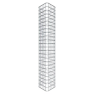 Gabiona Gabionensäule (27 x 27 x 120 cm, Stahl, Maschenbreite: 50 mm, Maschenhöhe: 50 mm)