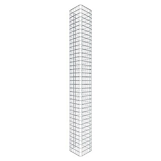 Gabiona Gabionensäule (32 x 32 x 190 cm, Stahl, Maschenbreite: 50 mm, Maschenhöhe: 50 mm)