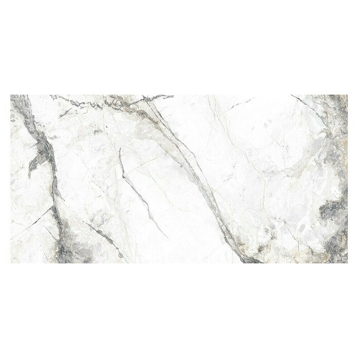 Granitogresne ploščice Marble Visage  (30 x 60 cm, Bela/Siva, Sijaj) | 4240 - Natursteinoptik | EAFA - Bodenfliesen | EAF - Fliesen | EA - Fliesen | E - Fliesen | BAUHAUS