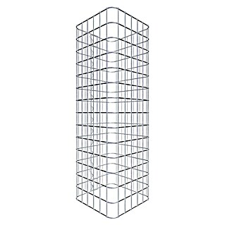 Gabiona Gabionensäule (32 x 32 x 70 cm, Stahl, Maschenbreite: 50 mm, Maschenhöhe: 50 mm)