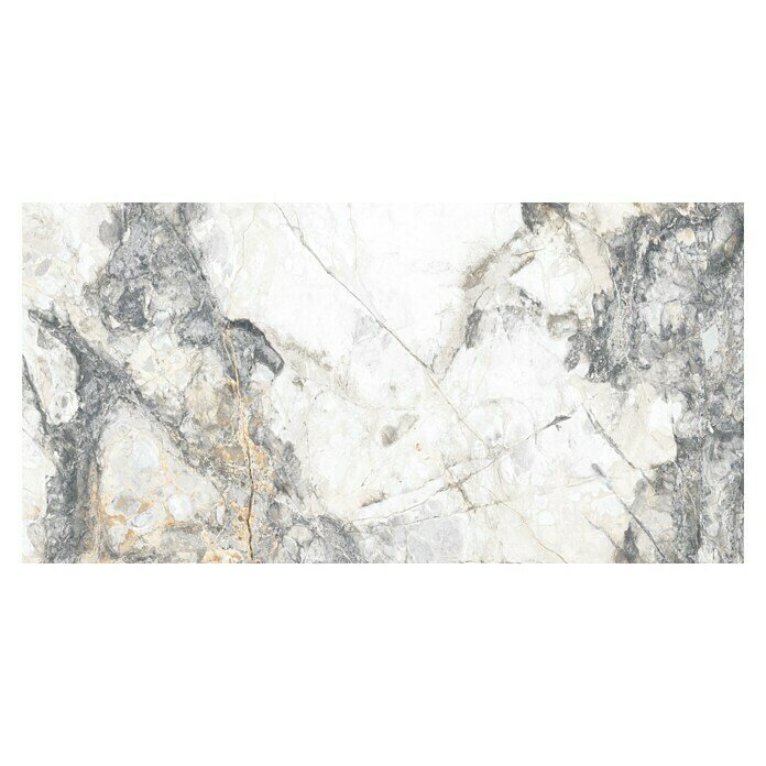 Granitogresne ploščice Marble Visage  (60 x 120 cm, Bela/Siva, Sijaj) | 4240 - Natursteinoptik | EAFA - Bodenfliesen | EAF - Fliesen | EA - Fliesen | E - Fliesen | BAUHAUS