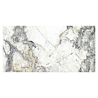 Granitogresne ploščice Marble Visage (60 x 120 cm, Bela/Siva, Sijaj)