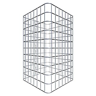 Gabiona Gabionensäule (42 x 42 x 50 cm, Stahl, Maschenbreite: 50 mm, Maschenhöhe: 50 mm)