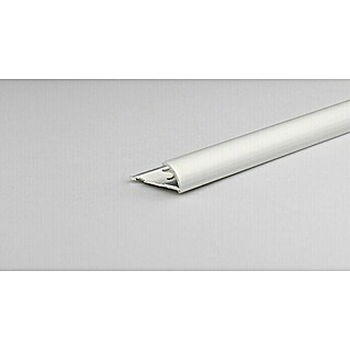 Četrtkrožni profil Rondalu eloksiran aluminij (Aluminij, Mat srebrna, 2,7 m x 10 mm, Eloksirani)
