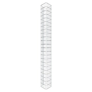 Gabiona Gabionensäule (32 x 32 x 230 cm, Stahl, Maschenbreite: 50 mm, Maschenhöhe: 100 mm)