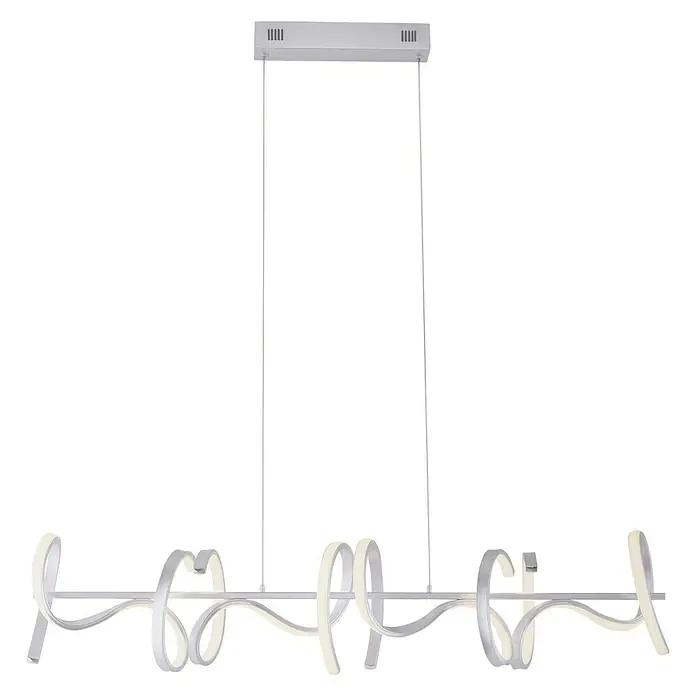 Just Light LED-Pendelleuchte - Höhe: 135 cm - Elegante LED-Hängeleuchte mit geschwungenem Design. Die Leuchte bietet eine moderne Beleuchtung und ist ein stilvoller Hingucker für jeden Raum.