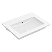 Villeroy & Boch Venticello Waschtisch (65 x 50 cm, Ohne Beschichtung, Mit Überlaufloch, Keramik, Weiß)