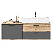 xonox.home Mason Badmöbel-Set Mason (140 cm, Nox Oak/Basalt Grau, Matt) | BAUHAUS