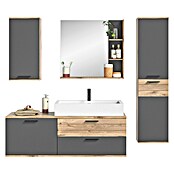 xonox.home Mason Badmöbel-Set Mason (Gesamtbreite Badmöbel: 192 cm, Nox Oak/Basalt Grau, Matt) | BAUHAUS