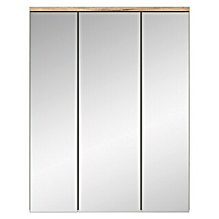 Spiegelschrank Mason (B x H: 60 x 77 cm, Ohne Beleuchtung, Melamin, Nox Oak)